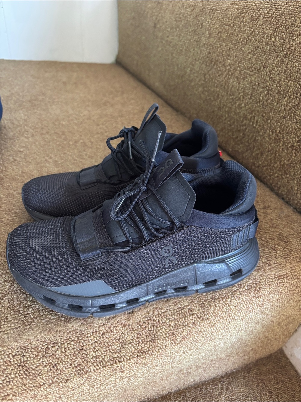 On CloudLight Women's Black Knit Sneakers